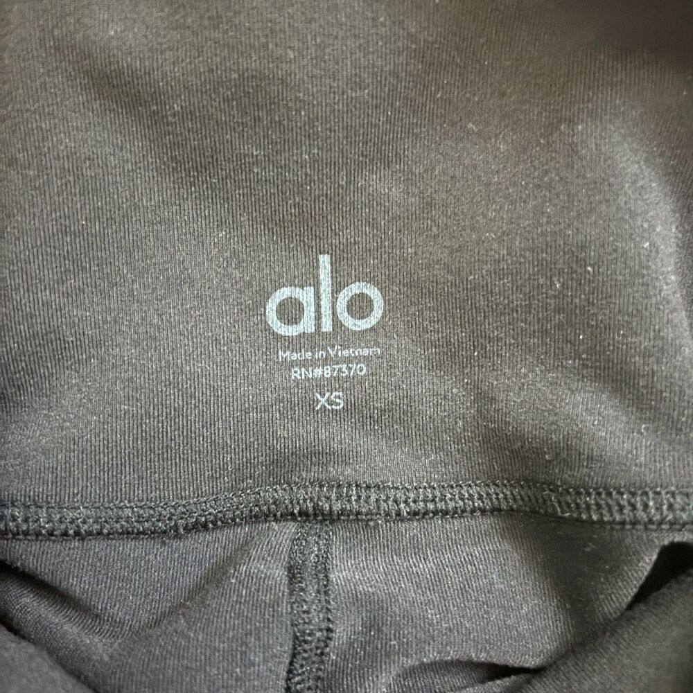 Alo Yoga 7/8 High-Waist Moto Legging Black Size XS Athletic Yoga Workout Gym - Picture 6 of 11